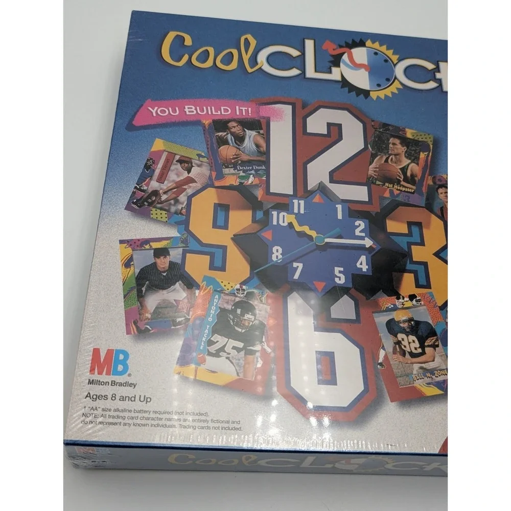Vtg Cool Clocks Customized Clock Making Kit Milton Bradley 1995 Sealed